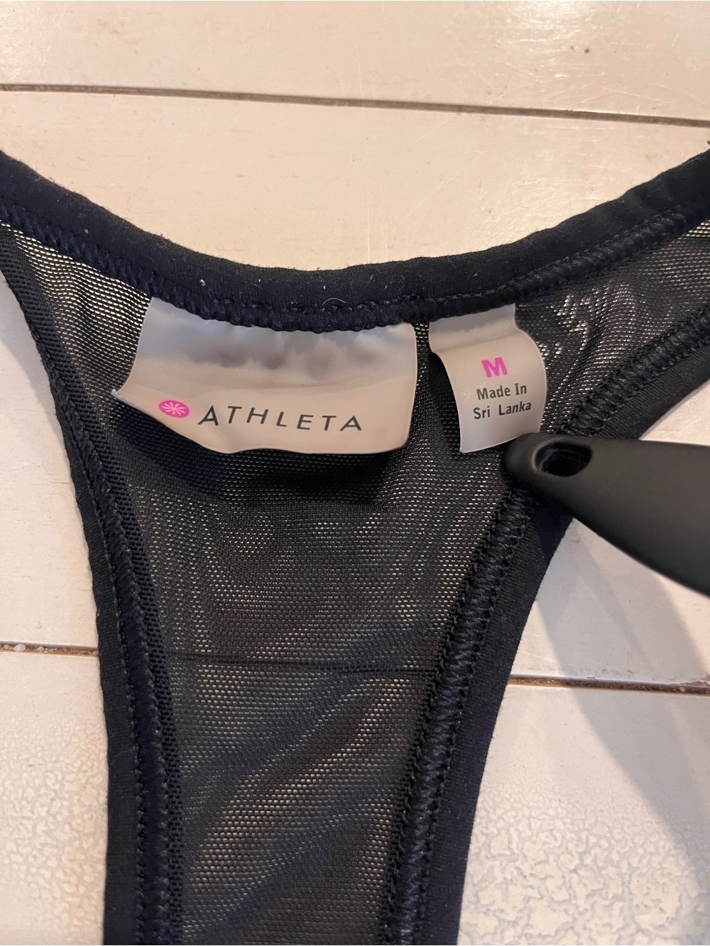 Athleta Black Racerback Performance Tank - Picture 2 of 4